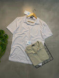 Camisa Gola Polo V Texturizada